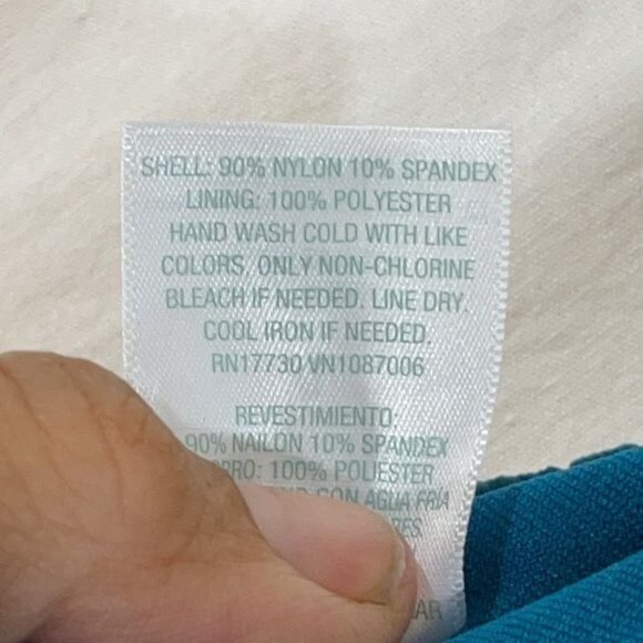 KONA SOL 1-Piece Blue Swimsuit High Coverage NWT - Picture 9 of 9